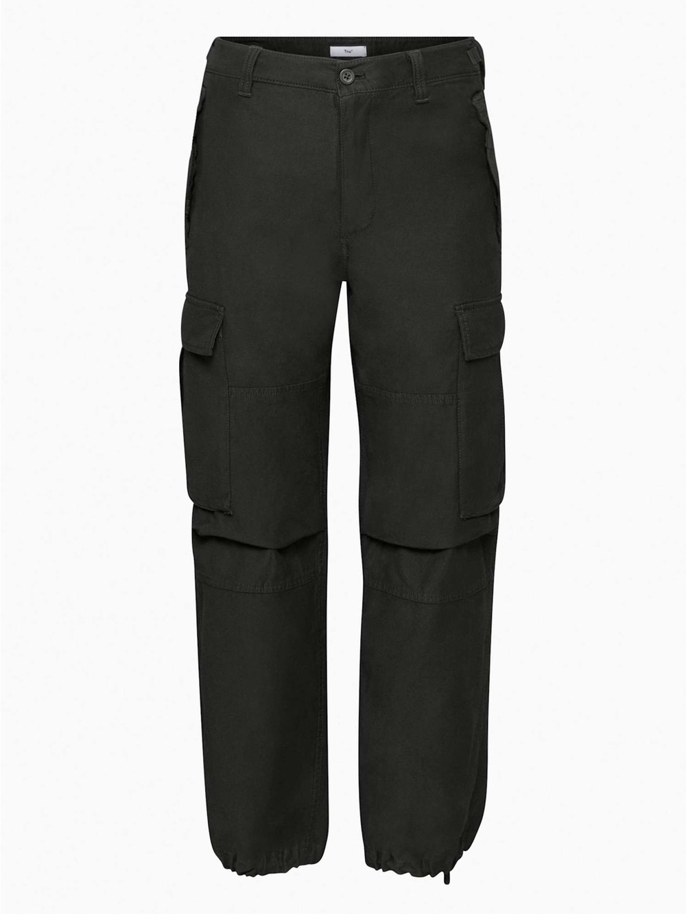 Aritzia TNA Black Cargo Pants with Elastic Hem 2